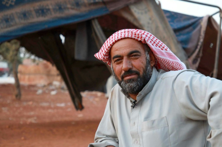 Reslan Mohammed had to borrow from friends and relatives so he could buy a tent frame