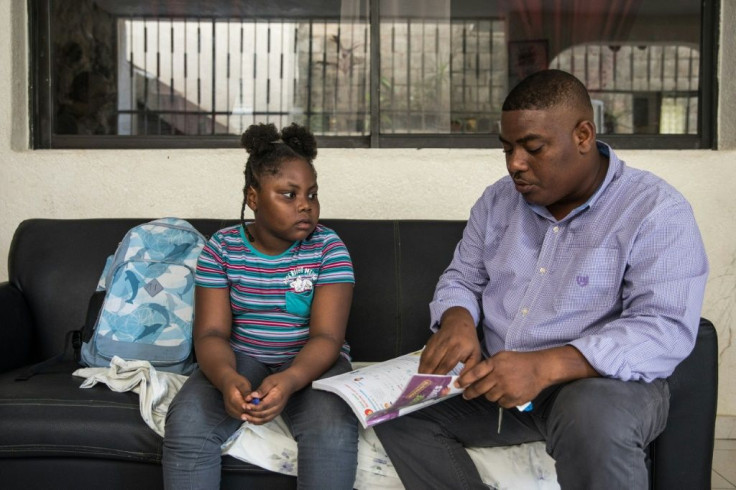Samy Janvier says his daughter Samara has a lot of anxiety related to the unrest in Haiti