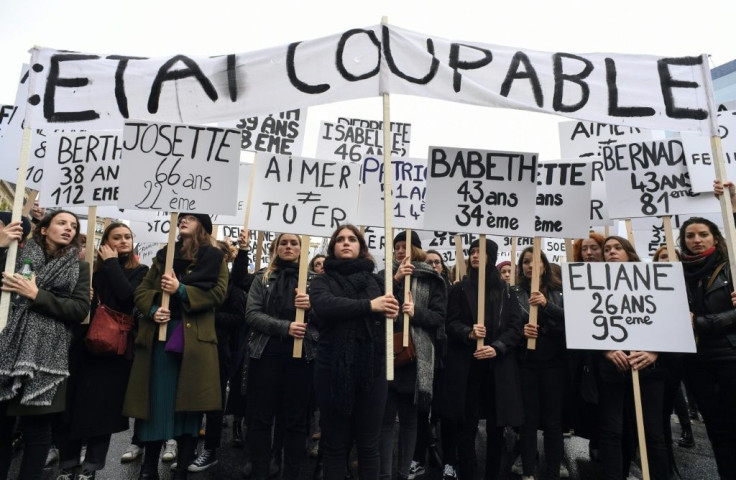 A number of women carried placards identifying recent victims