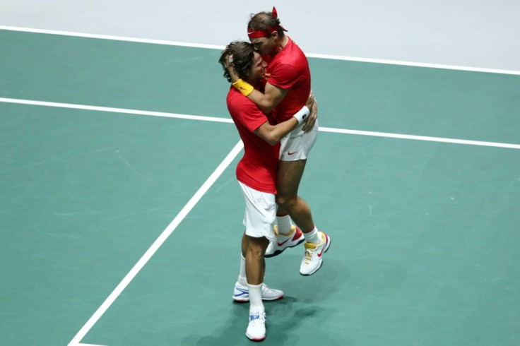 Nadal and Lopez celebrate a dramatic victory