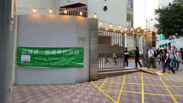 IMAGESHong Kong voters turned out in high numbers on Sunday for district council elections. The poll to choose 452 councillors handling community-level concerns like bus routes and garbage collection has traditionally generated little excitement, but take