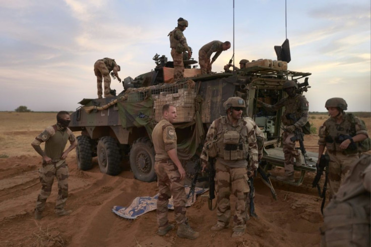 French troops typically travel in armoured vehicles -- they are more protected but less mobile
