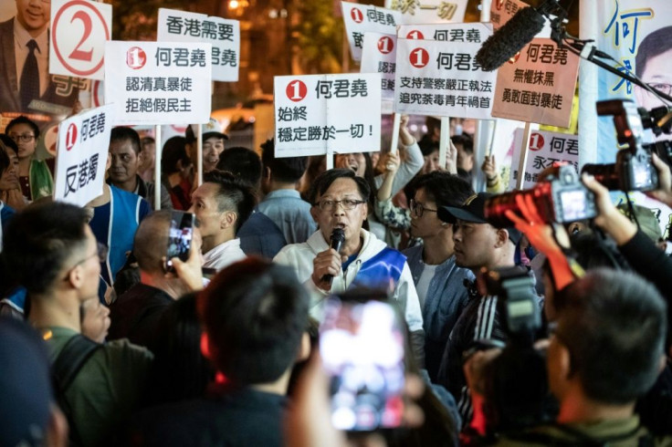 Firebread politician Junius Ho was among the pro-Beijing candidates defeated in the Sunday polls