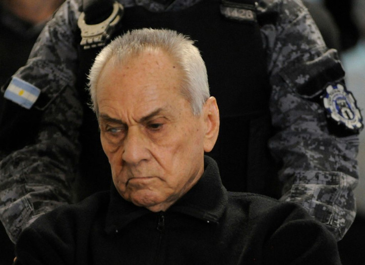 Italian Catholic priest Nicola Corradi being wheeled into court before being sentenced to 42 years for sexually abusing minors at a school for the deaf in Mendoza, Argentina