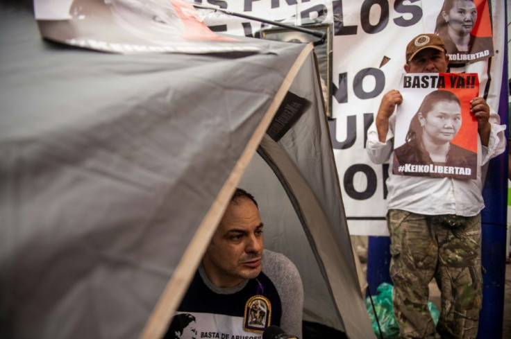 "I want my wife out of prison so we can go home with my daughters," the hunger striking Mark Vito told reporters