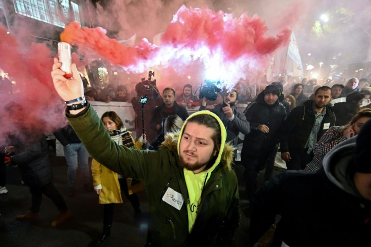 Up to 20,000 opposition supporters rallied in the Georgian capital Tbilisi on Monday, urging the government to resign