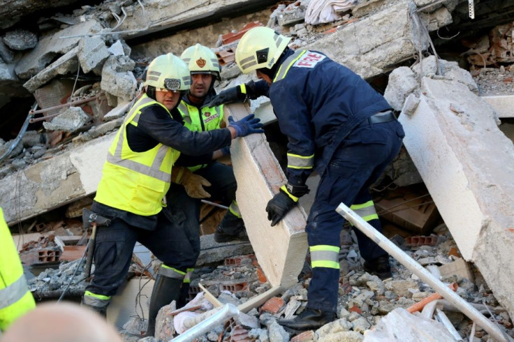 Numerous aftershocks also sent panic through the shaken city, with locals running in fear and children crying on the streets