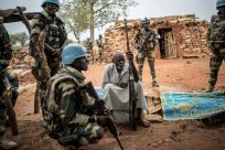 UN peacekeepers have been on the ground since 2013. Members of the 13,000-strong MINUSMA force are shown here in central Mali's Dogon region