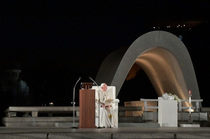 Pope Francis met with Hiroshima survivors on a Japan visit