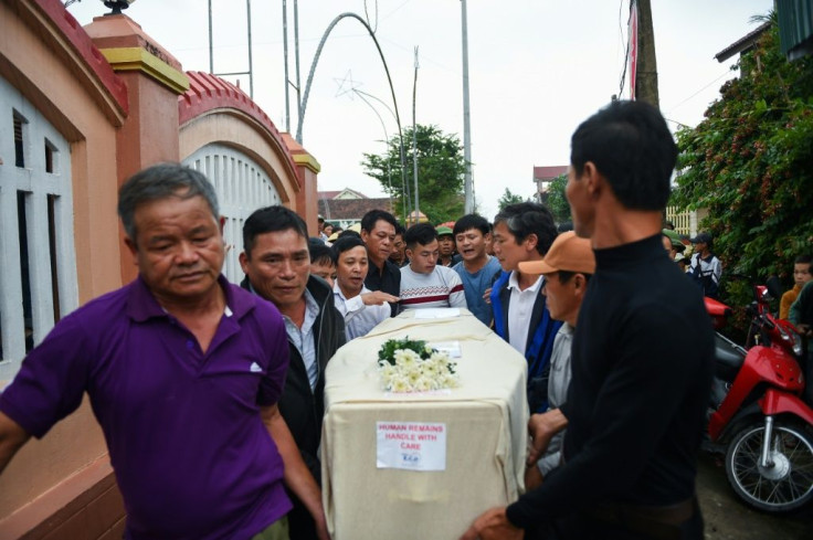 Relatives of Nguyen Van Hung, one of 39 people found in a refrigerated container in Essex, east of London, had waited weeks for his body to come home