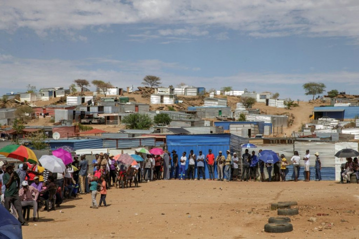 Namibians formed long lines to vote in the presidential and parliamentary elections
