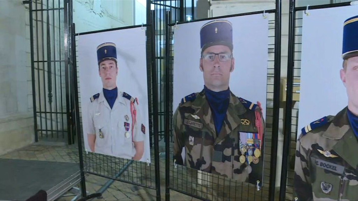 Francois Bayrou, the mayor of Pau, led the tributes for the killed soldiers on Tuesday