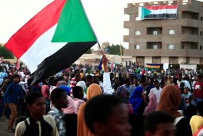 Thousands of Sudanese rallied late last month in several cities, urging the new authorities to dissolve the former ruling party