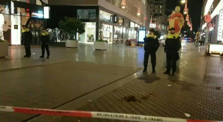 IMAGESDutch police cordon off one of the main shopping streets in the centre of the Dutch city of The Hague after three people were wounded in a stabbing.