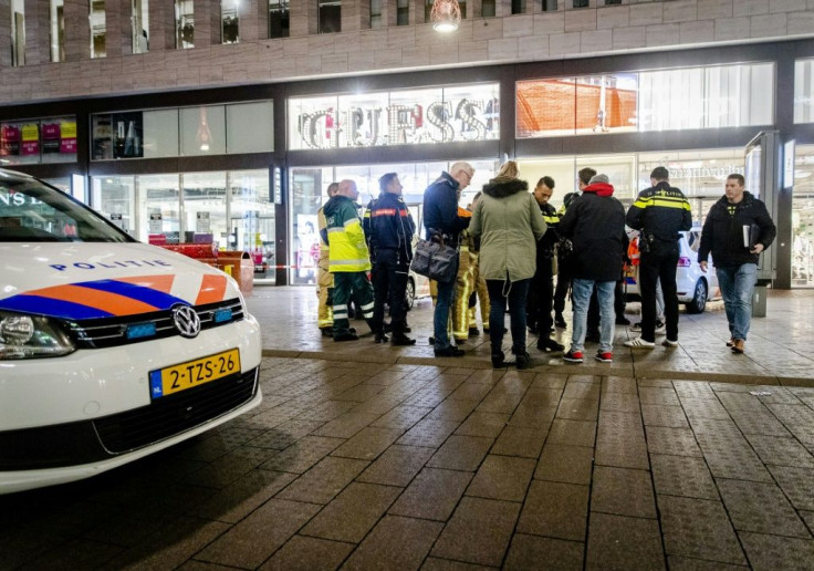 The stabbing happened at the Hudson's Bay department store in Grote Marktstraat, the biggest shopping area in The Hague