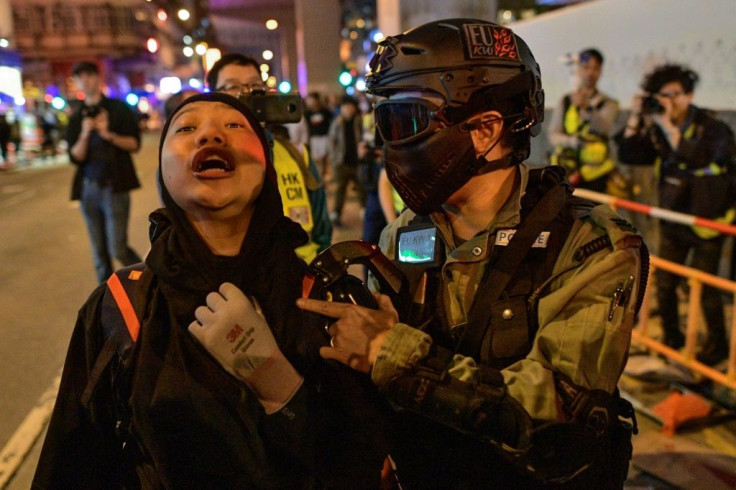 Skirmishes erupted overnight between protesters and police in Hong Kong after a rare period of calm in the city