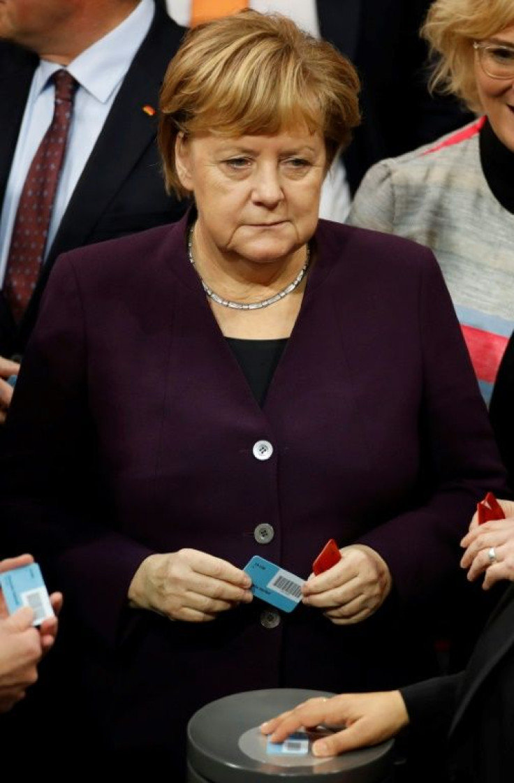 Merkel, in power for 14 years, has said she would step down when her term ends in 2021