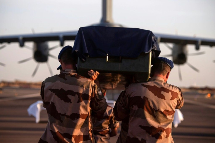 The bodies of the soldiers killed in the crash have been flown back to France for burial