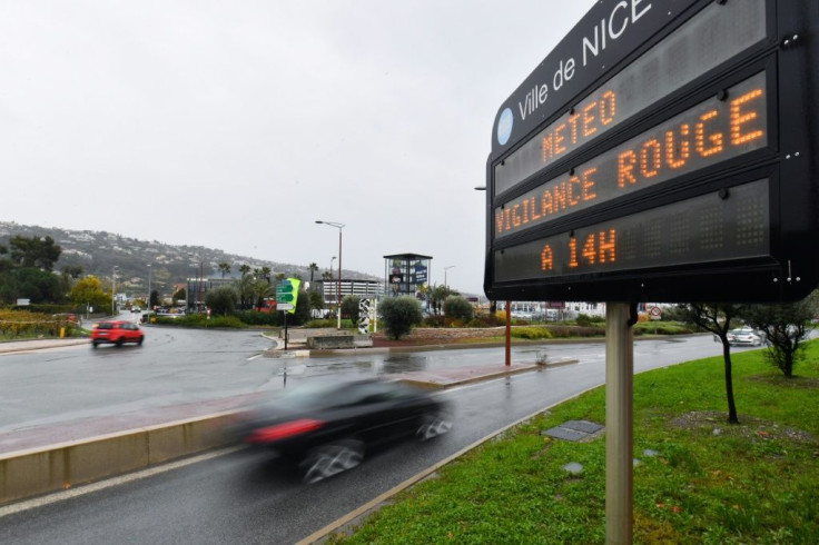 The French Riviera has been hit by torrential rains