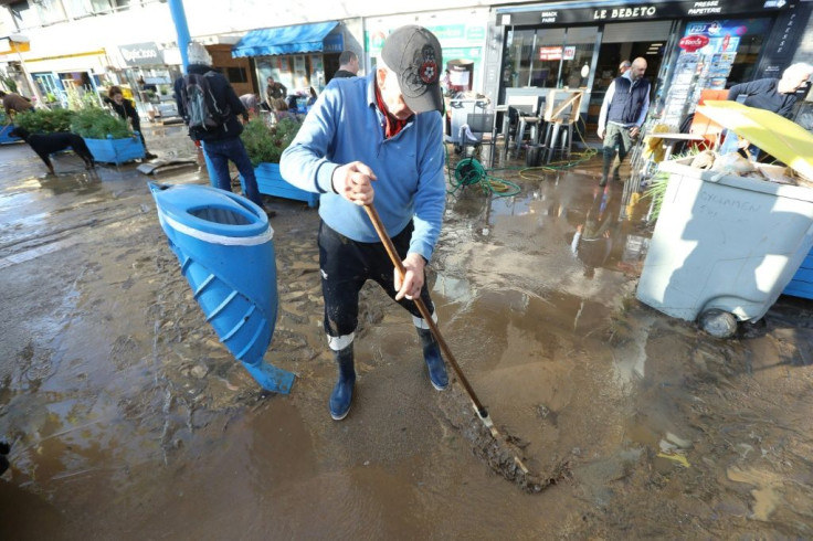 The Var and the neighbouring Alpes-Maritimes region were on red alert for floods, which disrupted train services and closed a motorway for four hours Sunday evening