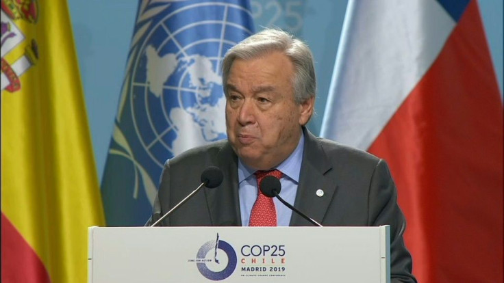 Confronted with a climate crisis threatening civilisation, humanity much choose between hope and surrender, UN chief Antonio Guterres says