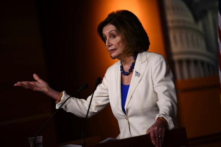 US Congressional leader Nancy Pelosi, pictured last month, told the conference that the world could still count on the US despite President Donald Trump