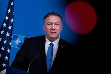 US Secretary of State Mike Pompeo, seen here in November 2019, has defended "restraint" on Venezuela