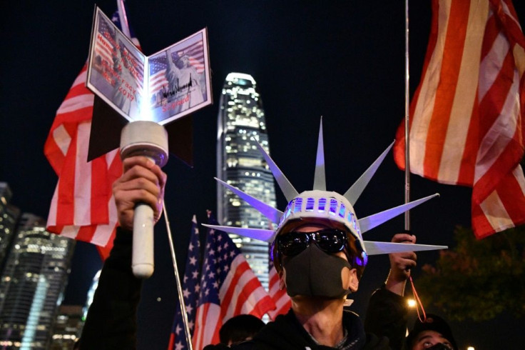 Hong Kong pro-democracy demonstrators had an outburst of pro-US sentiment when President Donald Trump signed the Hong Kong Human Rights and Democracy Act