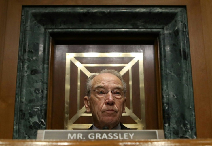 Chairman Chuck Grassley at a Senate Finance Committee committee hearing in October 2019