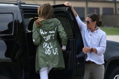 A new biography of US First Lady Melania Trump says the message on a jacket she wore for a June 2018 trip to Texas -- 'I REALLY DON'T CARE, DO U?' --was directed at her step-daughter Ivanka Trump