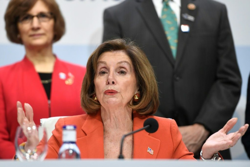 US House Speaker Nancy Pelosi has accused Chinese authorities of a repressive crackdown on minority Uighurs