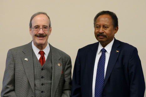 Sudanese Prime Minister Abdalla Hamdok meets with House Foreign Affairs Committee Chairman Eliot Engel at the US Capitol