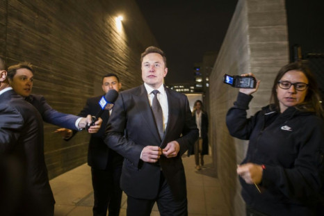 Tesla co-founder and CEO Elon Musk leaves Los Angeles federal court on December 3, 2019
