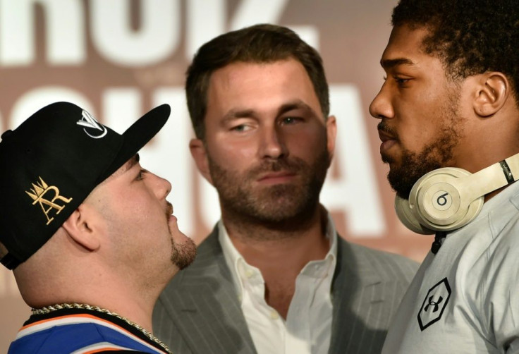 Andy Ruiz and Anthony Joshua face off ahead of their rematch in Saudi Arabia on Saturday