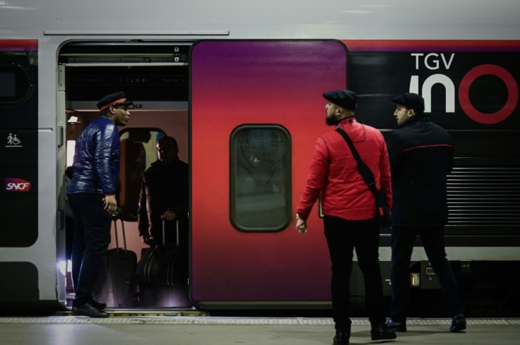 French rail operator SNCF said 90 percent of high-speed TGV trains were again cancelled on Friday