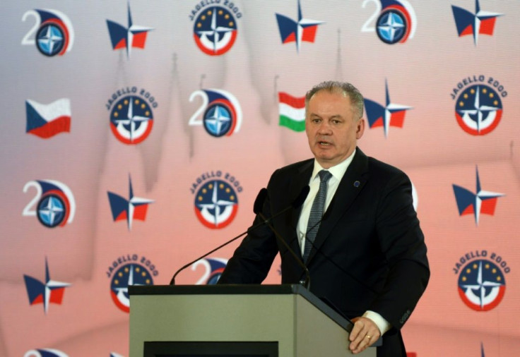 Slovakian former president Andrej Kiska (pictured March 2019) has been charged with tax fraud stemming from his successful 2014 presidential run, when he allegedly misused funds from one of his companies