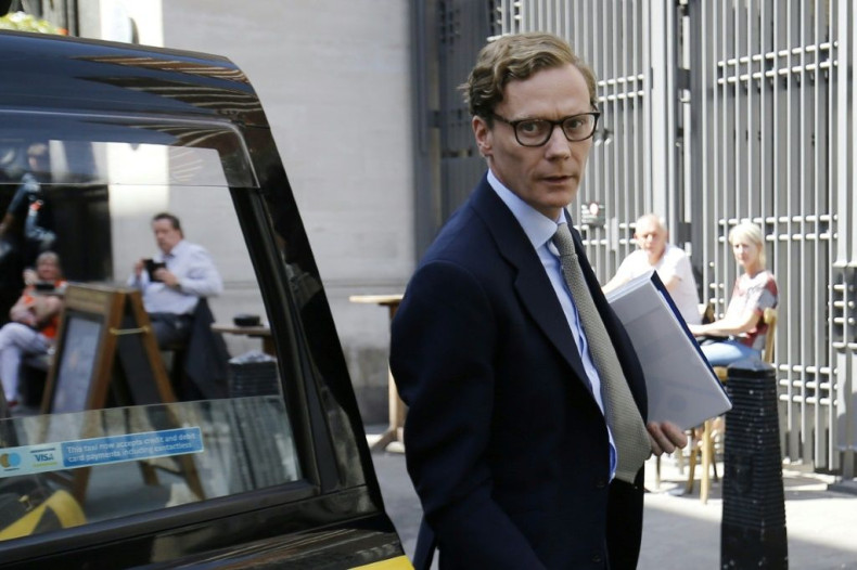 Alexander Nix, seen in a 2018 photo taken in London, was CEO of Cambridge Analytica, a consulting firm that US officials say deceived Facebook users when it harvested data for voter profiles