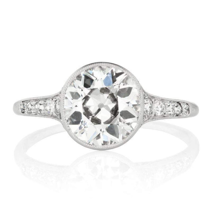 Aidan Large Round Diamond Engagement Ring