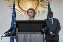 European Commission president Ursula von der Leyen in Ethiopia's capital Addis Ababa, her first trip outside Europe since being appointed