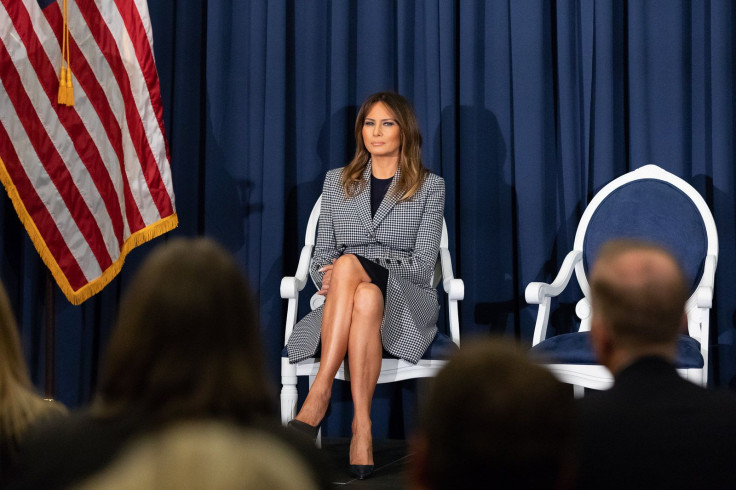 First Lady Melania Trump at the Thomas Jefferson University Hospital Pavilion Building