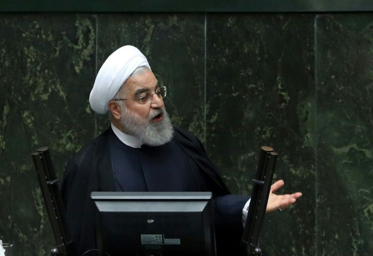 Iran's President Hassan Rouhani presented a "budget of resistance" against crippling sanctions imposed by arch-enemy the United States