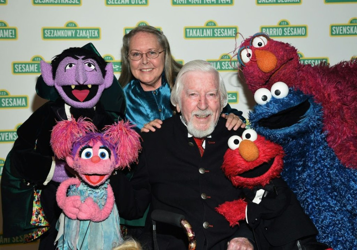 Caroll Spinney -- seen here at the 2017 Sesame Workshop Dinner in New York with several other "Sesame Street" characters -- portrayed Big Bird and Oscar the Grouch for nearly 50 years