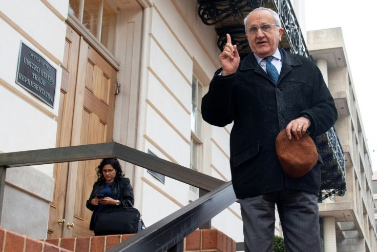 Jesus Seade, Mexico's top trade negotiator, arrives at the Office of the US Trade Representative in November  2019