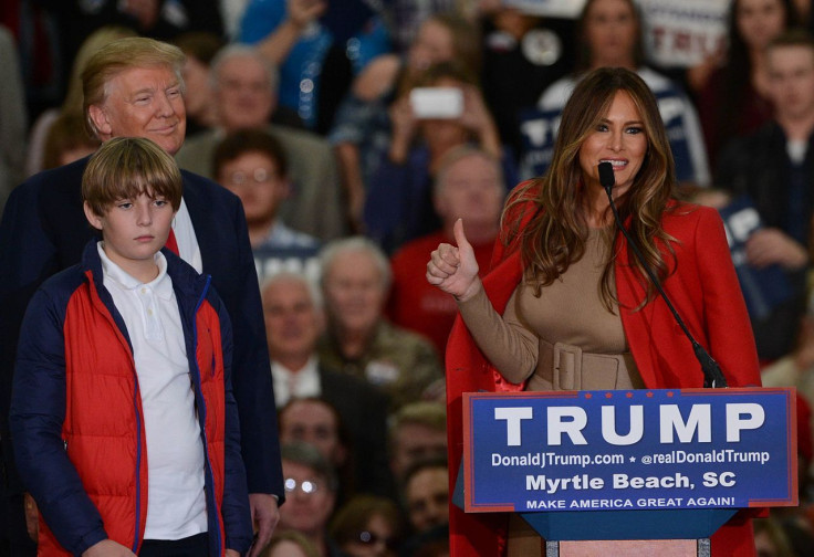 First_Lady_Melania_Trump_speaking_in_2015_(cropped2)