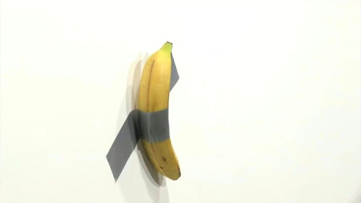 A performance artist shakes the Art Basel fair in Miami, when he ate a banana that had been duct-taped to a gallery wall. The banana was a work of art by Italian artist Maurizio Cattelan titled "Comedian" and sold to a French collector for $120,000.