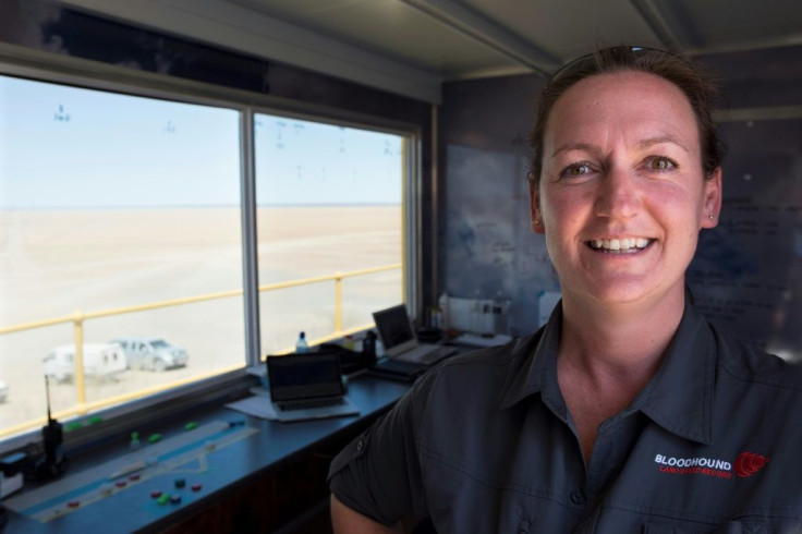 Jessica Kinsman, 39, is an air traffic controller who oversees the Bloodhound's safety
