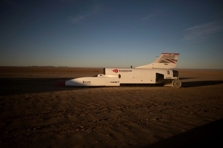The Bloodhound resembles a wingless jet on aluminium wheels, with a long white body topped by an engine and a stabiliser