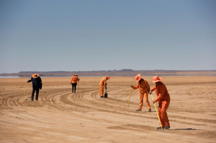 The British-built super racer was put to the test in the southern African Kalahari Desert