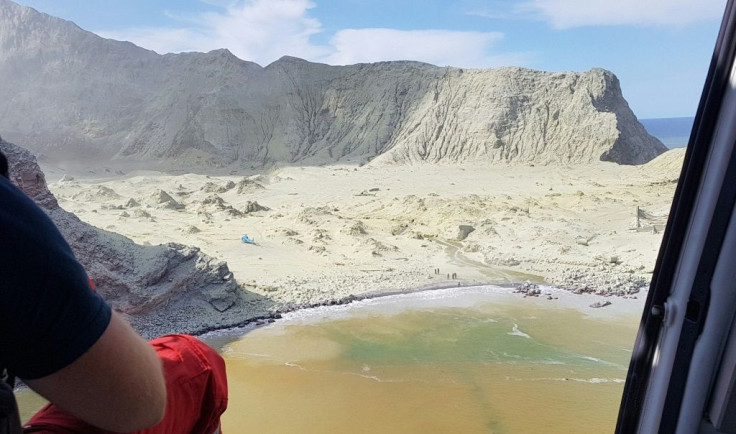 On-island recovery efforts are on hold as scientists say the volcano has a 50 percent chance of erupting again within the next 24 hours