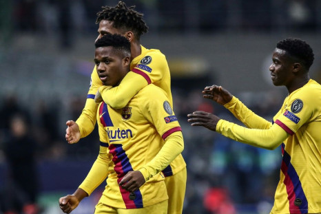 Ansu Fati became the youngest player to score in the Champions League when he netted Barcelona's winner away to Inter